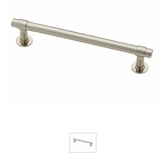 5" Satin Nickel Franciscan CabinetDrawer Knob Pull - Picture 1 of 4